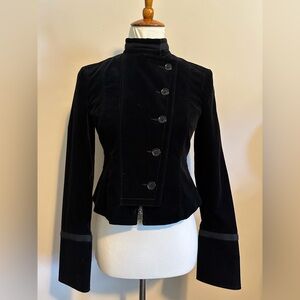 Theory Military Style Velvet Jacket